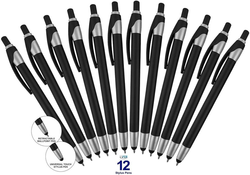 Stylus with Ballpoint Pens for iPad Mini, iPad 2/3, New iPad, iPhone 5 4S 4 3GS, iPod Touch, Motorola Xoom, Xyboard, Droid, Samsung Galaxy Asus, And All Touchscreen Devices. Choose amount of Pens and Color