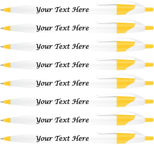 Personalized Pens With your Custom Logo or Text,for Businesses, Parties, and Events, Slim Ballpoint Click Pens, Choice of colors, 500 Pack