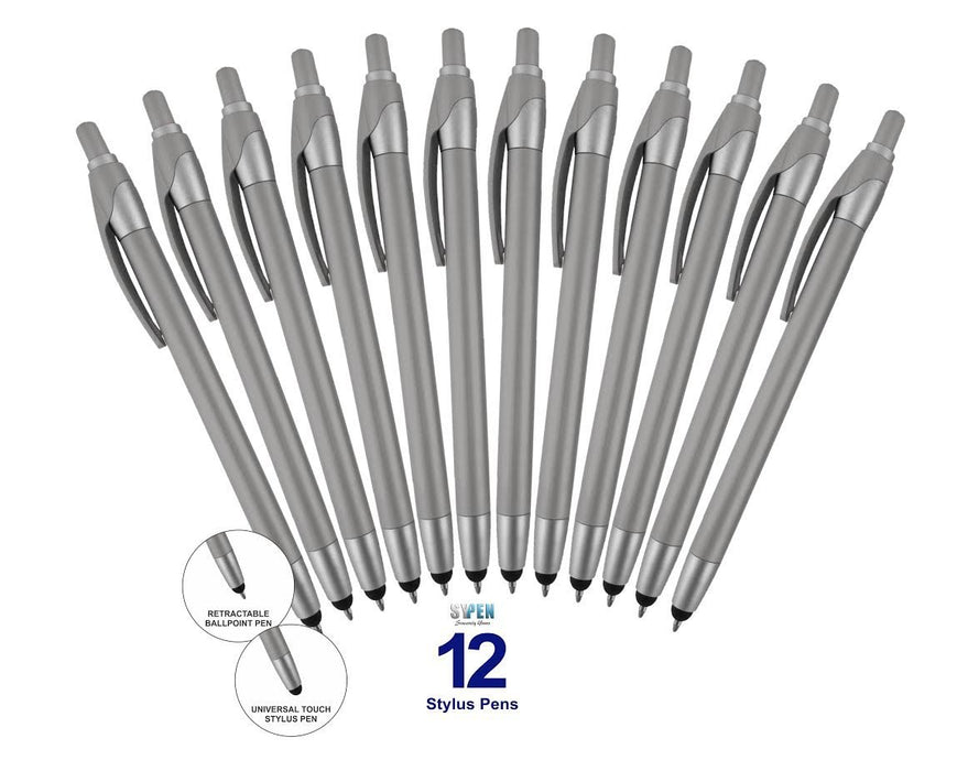Stylus with Ballpoint Pens for iPad Mini, iPad 2/3, New iPad, iPhone 5 4S 4 3GS, iPod Touch, Motorola Xoom, Xyboard, Droid, Samsung Galaxy Asus, And All Touchscreen Devices. Choose amount of Pens and Color