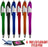 Stylus Pen, 3-1 Multi-Function, Ball Point Black Ink Pen, Capacitive Stylus for Touchscreen Devices, LED Flashlight, Medical Pen Light,for Home,Work,Doctors, and Nurses (6 Pack, Multi-Color)
