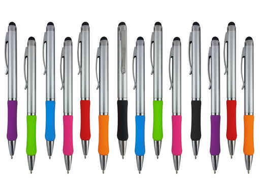 Stylus Pens - 2 in 1 Touch Screen & Writing Pen, Sensitive Stylus Tip - For Your iPad, iPhone, Kindle, Nook, Samsung Galaxy & More - Assorted Colors, 14 Pack