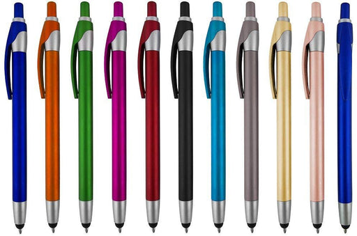 Stylus for Touch Screens Pen with Ball Point Pen,for Universal Touch Screen Devices, for Phones, Ipads,Tablets, iPhone, Samsung Galaxy etc. Assorted Colors (Silver 6 Pack)