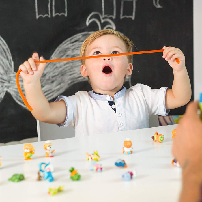 SyPen Sensory Stretchy String Fidget Toys - Stretchable and Flexible from 10 Inches to 8'- Anxiety and Stress Relief for Kids with Special Needs, Autism and ADHD (BPA/Phthalate/Latex-Free) 6 Pack