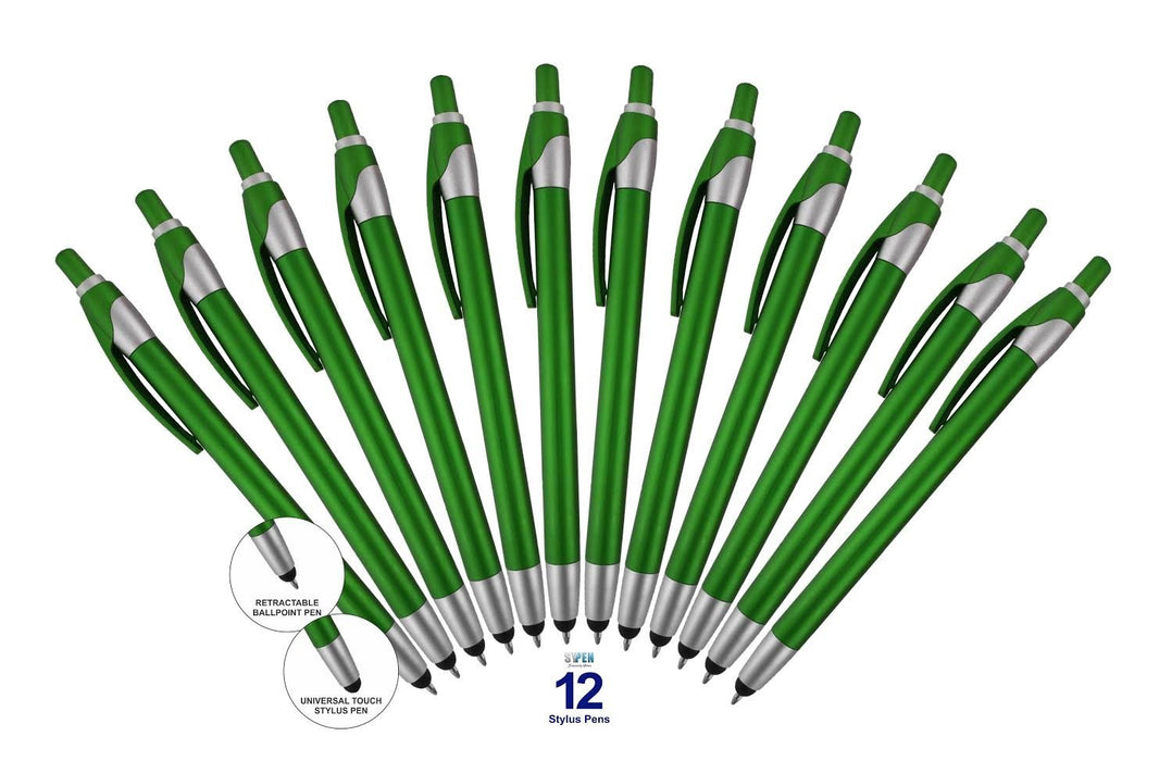 Stylus with Ballpoint Pens for iPad Mini, iPad 2/3, New iPad, iPhone 5 4S 4 3GS, iPod Touch, Motorola Xoom, Xyboard, Droid, Samsung Galaxy Asus, And All Touchscreen Devices. Choose amount of Pens and Color