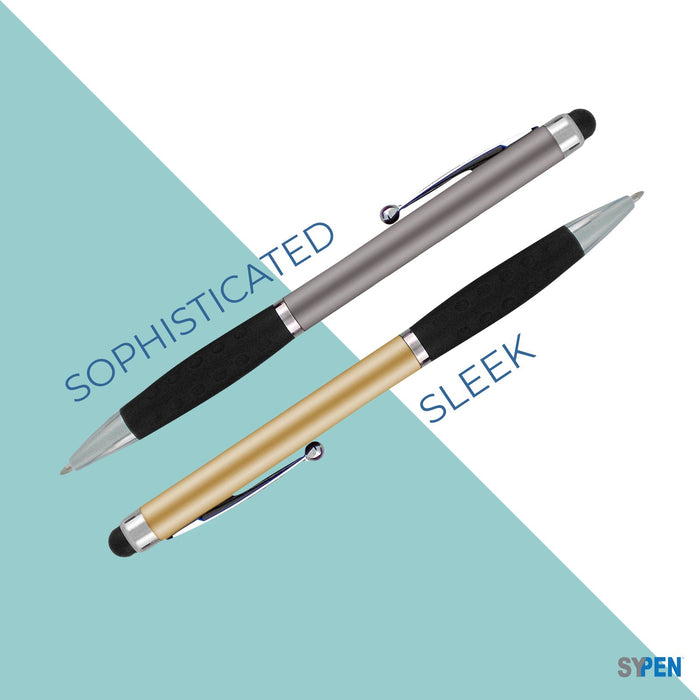 Personalized Pens With your Custom Logo or Text,for Businesses, Parties, and Events, 2 in 1 Ballpoint Pen & Capacitive Stylus Compatible with Touchscreen Devices, Choice of colors, 300 Pack