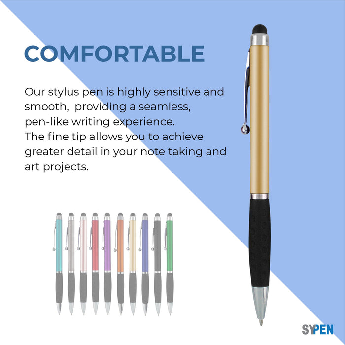 Personalized Pens With your Custom Logo or Text,for Businesses, Parties, and Events, 2 in 1 Ballpoint Pen & Capacitive Stylus Compatible with Touchscreen Devices, Choice of colors, 300 Pack