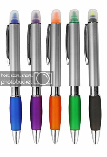Highlighter Marker With Pen Combo,Pack of 5