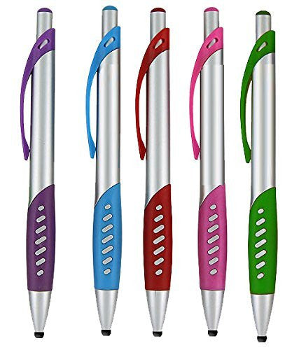 Stylus Pen, 2 in 1 Capacitive Stylus & Ballpoint Click Pen with Comfort Grip For Universal touchscreen Devices, iPad, iPhone 6,6 Plus, iPod, Android, Samsung Galaxy