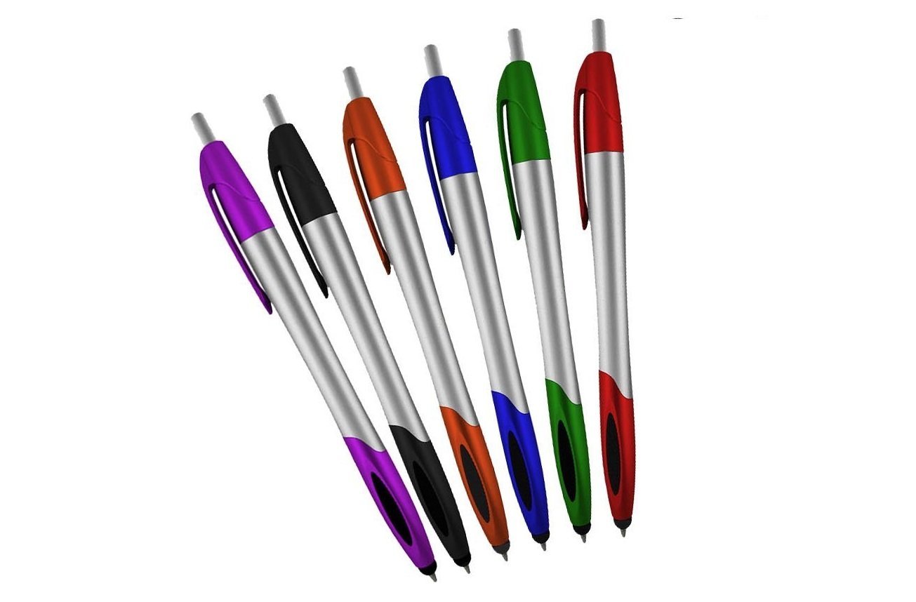 Multi-Function Stylus with Ball Point Pen for iPad Mini, iPad 2/3, new iPad, iPhone 5 4S 4 3GS, iPod Touch, Motorola Xoom, Xyboard, Droid, Samsung Galaxy S IV / S4, Galaxy S III (6 Pack)