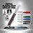 Tri-Function Capacitive Stylus Styli Flashlight Ballpoint Pen for Touchscreen, iPhone, Tablets (Blue)