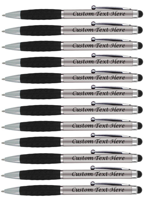 Personalized Pens With your Custom Logo or Text,for Businesses, Parties, and Events, 2 in 1 Ballpoint Pen & Capacitive Stylus Compatible with Touchscreen Devices, Choice of colors, 300 Pack