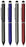 SyPen Stylus + Ballpoint Pen, 2-Color Ink(Black,Blue) Assorted Ink Ball Pens Multi-Color and Stylus for Universal Touchscreen Devices, Red,Gunmetal, Black, and Blue (4 Pack)