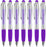 Customized Pens Bulk Free Laser Engraving - 3 In Ballpoint Pen, Stylus and Light Up Personalized Area - Custom Name, Logo or Gift Message -14 Pack Black with White Light - By Sypen