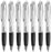 Customized Pens Bulk Free Laser Engraving - 3 In Ballpoint Pen, Stylus and Light Up Personalized Area - Custom Name, Logo or Gift Message -14 Pack Black with White Light - By Sypen