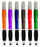 3 in 1 Pen Stylus for Touch Screen Devices, with Empty Refillable Spray Bottle 3 ml for Sanitizer, with Ballpoint Pen, 6 Pack