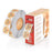 Thank You 1" Inch Roll Round Adhesive Sticker Labels with Red Love Hearts, Natural Paper Kraft, 1000 Stickers
