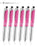SyPen Stylus Pen for Touchscreen Devices, Tablets, iPads, iPhones, Multi-Function Capacitive Pen with LED Flashlight, Ballpoint Ink Pen, 3-in-1 Metal Pen, 6PK, Gunmetal