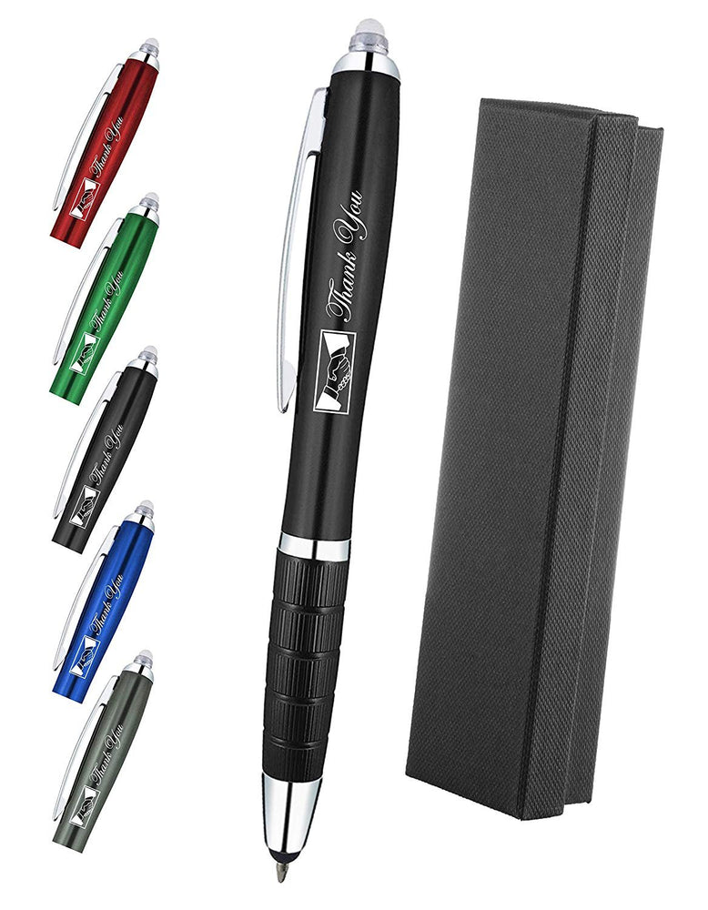 Thank You Gift Pen for Your Boss Coworker Wife Husband Dad Mom Doctor, 3 in1 Stylus+Metal Ballpoint Pen+LED Flashlight-Compatible with Most Phones and Touch Screen Devices, by Sypen