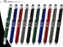 3-in-1 Multi-Function Metal Pen Stylus Capacitive Pen for Touchscreen Devices Tablets,iPads,iPhones,with LED Night Writer Dark Writing Flashlight,Ballpoint Pen (10 Pack,Red+Black+Blue+Green+Gunmetal)