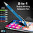 PERSONALIZED STYLUS PENS -85 PACK- CAPACTIVE STYLI PEN WITH BALLPOINT-SOFT RUBBERIZED PEN- SENSITIVE RUBBER TIP FOR YOUR PHONE- COMPATIBLE WITH MOST TOUCH SCREEN DEVICES-ENGRAVED WITH YOUR CUSTOM TEXT