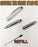 SyPen Stylus Pen for Touchscreen Devices, Tablets, iPads, iPhones, Multi-Function Capacitive Pen with LED Flashlight, Ballpoint Ink Pen, 3-in-1 Metal Pen, 6PK, Gunmetal
