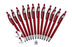 Stylus with Ballpoint Pens for iPad Mini, iPad 2/3, New iPad, iPhone 5 4S 4 3GS, iPod Touch, Motorola Xoom, Xyboard, Droid, Samsung Galaxy Asus, And All Touchscreen Devices. Choose amount of Pens and Color