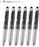 SyPen Stylus Pen for Touchscreen Devices, Tablets, iPads, iPhones, Multi-Function Capacitive Pen with LED Flashlight, Ballpoint Ink Pen, 3-in-1 Metal Pen, 6PK, Gunmetal