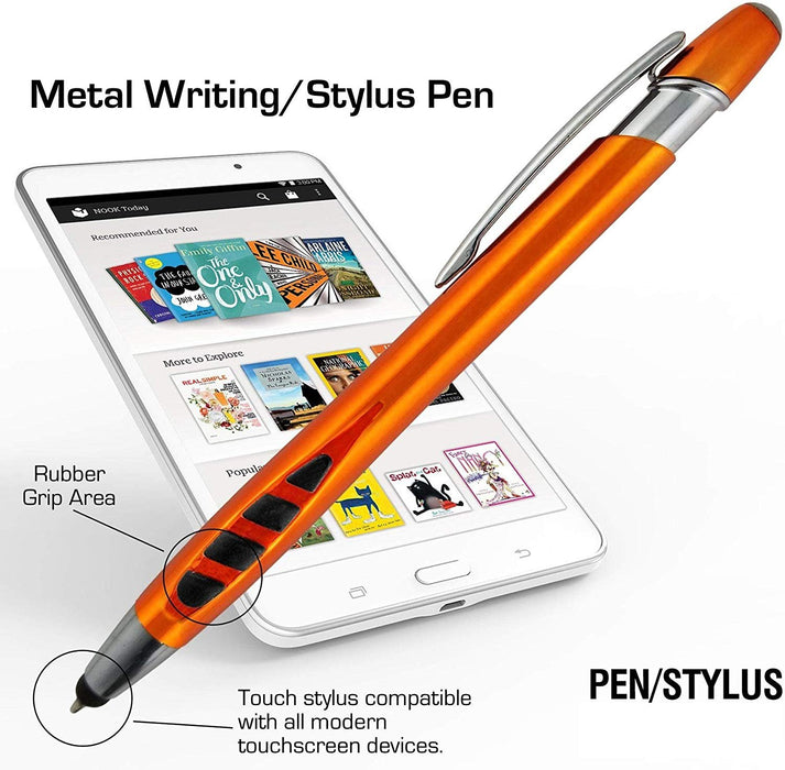Stylus Pens - 2 in 1 Touch Screen & Writing Pen, Sensitive Stylus Tip - For Your iPad, iPhone, Samsung Galaxy & More - Assorted Colors, 14 Pack