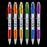 Thank You Greeting Gift Highlighter Pens- 2 in 1 Highlighter+ Ballpoint Pen barrel with crystals-, Multicolor 12 Pack