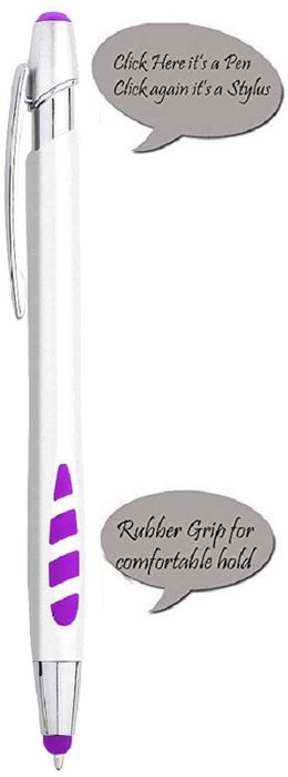 Personalized Pens With your Custom Logo or Text-300 Pack Bulk-for Businesses, Parties, and Events, 2 in 1 Capacitive Stylus & Ballpoint Pen compatible with most touchscreen Devices, Orange