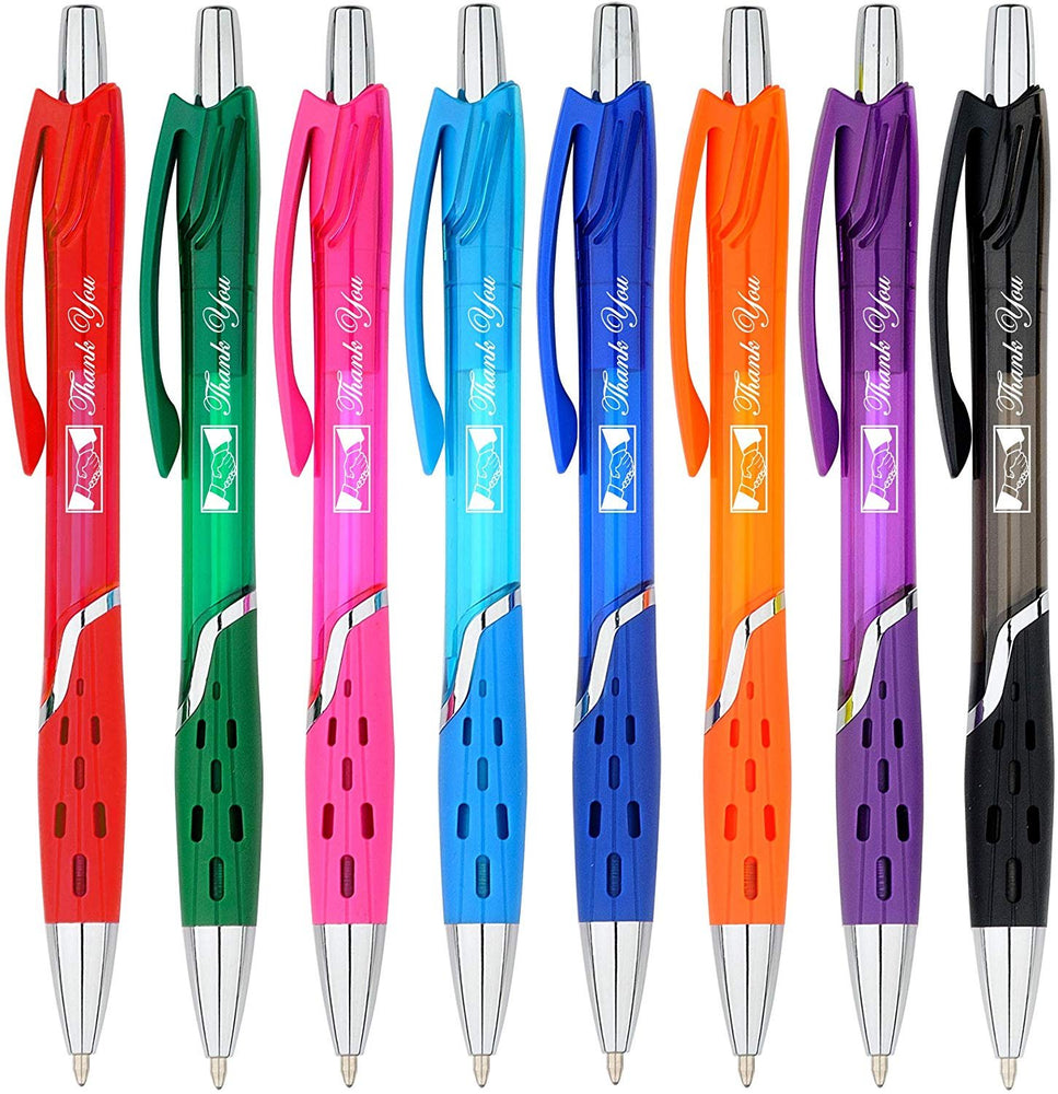 Thank You Gift Pen for Your Boss Coworker Wife Husband Dad Mom Doctor, Plastic Ballpoint Pen Multicolor, 8 Pack