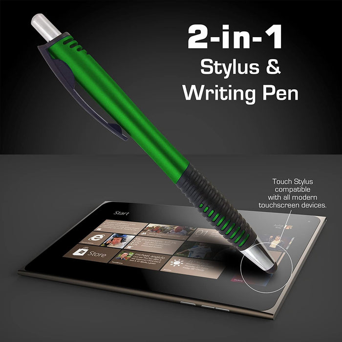 Stylus for touch screens Pen with Ball Point Pen,for Universal Touch Screen Devices, for phones, Ipads,Tablets, iphone, Samsung Galaxy etc,Assorted Colors (9 Pack)