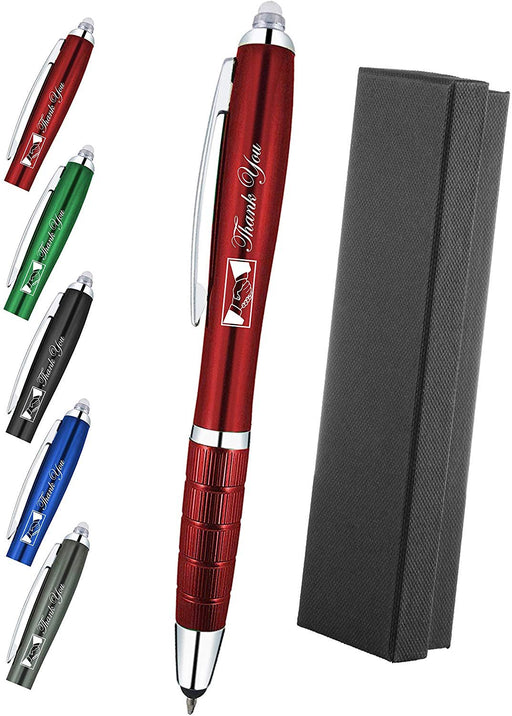Thank You Gift Pen for Your Boss Coworker Wife Husband Dad Mom Doctor, 3 in1 Stylus+Metal Ballpoint Pen+LED Flashlight-Compatible with Most Phones and Touch Screen Devices, by Sypen