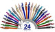 Stylus with Ballpoint Pens for iPad Mini, iPad 2/3, New iPad, iPhone 5 4S 4 3GS, iPod Touch, Motorola Xoom, Xyboard, Droid, Samsung Galaxy Asus, And All Touchscreen Devices. Choose amount of Pens and Color