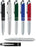 Tri-Function Capacitive Stylus Styli Flashlight Ballpoint Pen for Touchscreen, iPhone, Tablets (Blue)