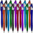 Stylus Pens - 2 in 1 Touch Screen & Writing Pen, Sensitive Stylus Tip - for Your iPad, iPhone, Nook, Samsung Galaxy & More - Assorted Colors, 14 Pack