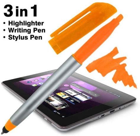 Stylus Ballpoint Pen with Highlighter With Tips, Comes in an array