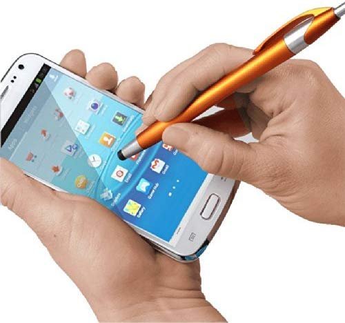 Stylus for Touch Screens Pen with Ball Point Pen,for Universal Touch Screen Devices, for Phones, Ipads,Tablets, iPhone, Samsung Galaxy etc. Assorted Colors (Silver 6 Pack)