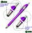 Stylus for Touch Screens Pen with Ball Point Pen,for Universal Touch Screen Devices, for Phones, Ipads,Tablets, iPhone, Samsung Galaxy etc. Assorted Colors (Silver 6 Pack)