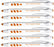 Personalized Pens With your Custom Logo or Text-300 Pack Bulk-for Businesses, Parties, and Events, 2 in 1 Capacitive Stylus & Ballpoint Pen compatible with most touchscreen Devices, Orange