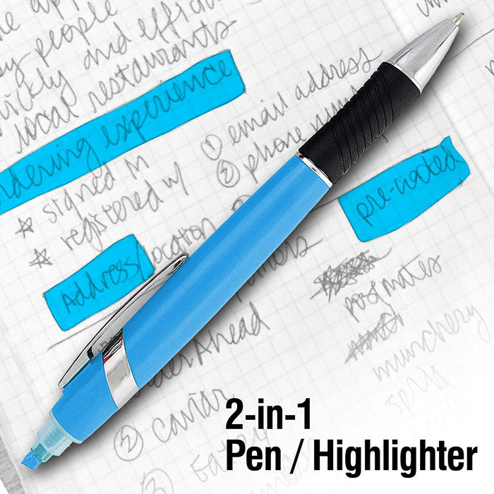 Highlighter with Ballpoint Pen Combo, Comes in an array of bright colors, 10 pack