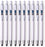 2 in 1 Stylus for Touch Screens Pens with Ballpoint Pens, White- Choose Pack Size