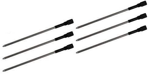 SyPen Stylus Pen for Touchscreen Devices, Tablets, iPads, iPhones, Multi-Function Capacitive Pen with LED Flashlight, Ballpoint Ink Pen, 3-in-1 Metal Pen, 6PK, Gunmetal