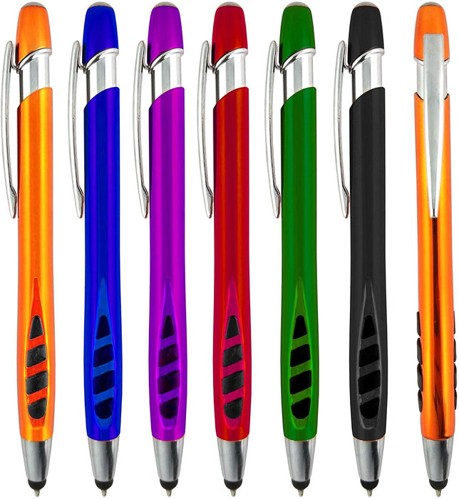 Stylus Pens - 2 in 1 Touch Screen & Writing Pen, Sensitive Stylus Tip - For Your iPad, iPhone, Samsung Galaxy & More - Assorted Colors, 14 Pack