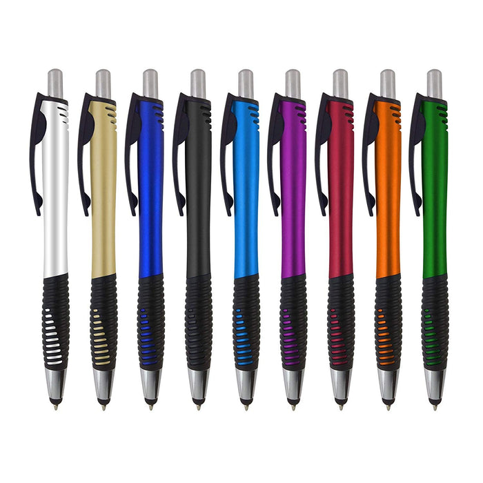 Stylus for touch screens Pen with Ball Point Pen,for Universal Touch Screen Devices, for phones, Ipads,Tablets, iphone, Samsung Galaxy etc,Assorted Colors (9 Pack)