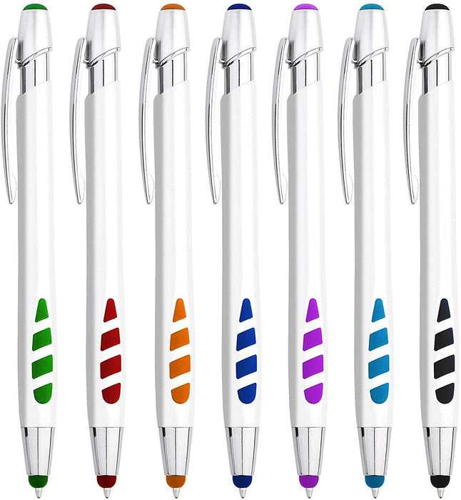 Stylus Pens - 2 in 1 Touch Screen & Writing Pen, Sensitive Stylus Tip - For Your iPad, iPhone, Samsung Galaxy & More - Assorted Colors, 14 Pack